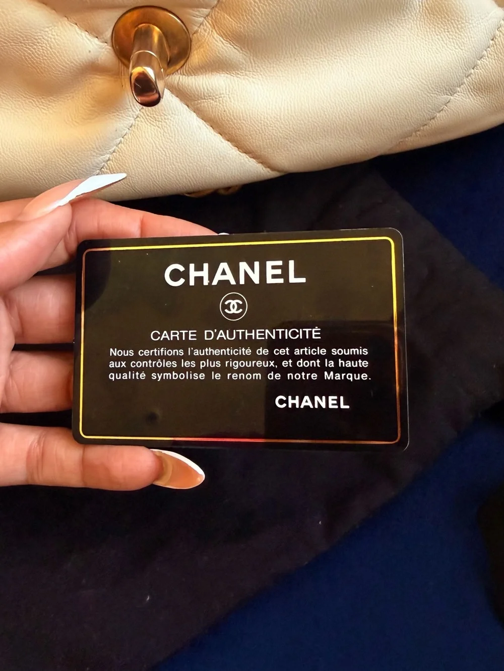 CHANEL classic white